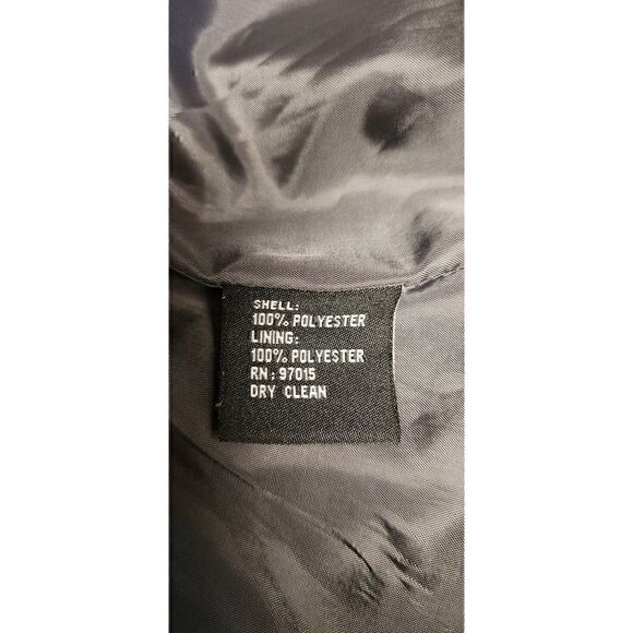 Signature By Larry Levine Single Breasted Blazer Color Gray Size 12 - Picture 6 of 6